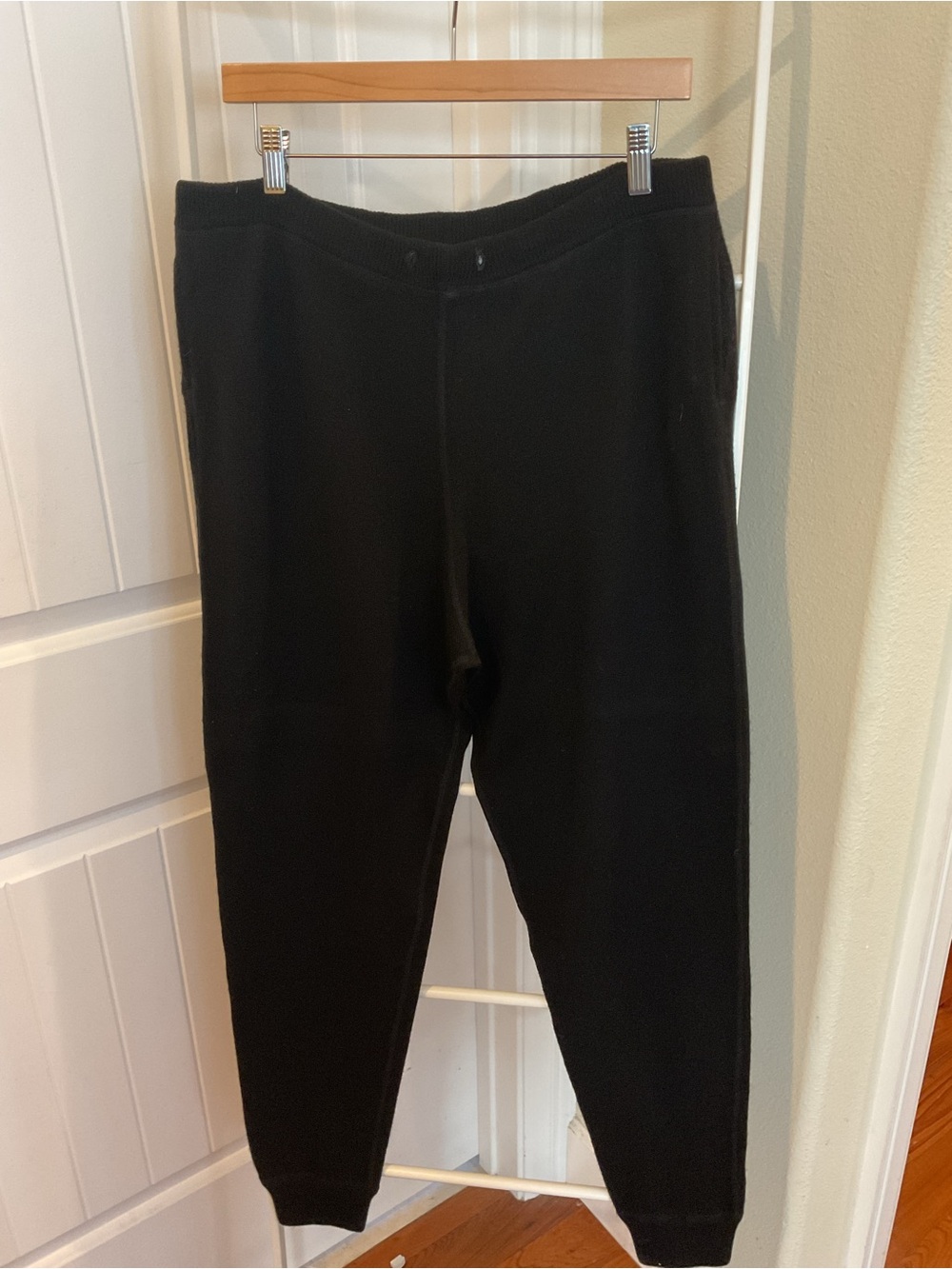 Ralph Lauren Black Casmere Jogger Pant